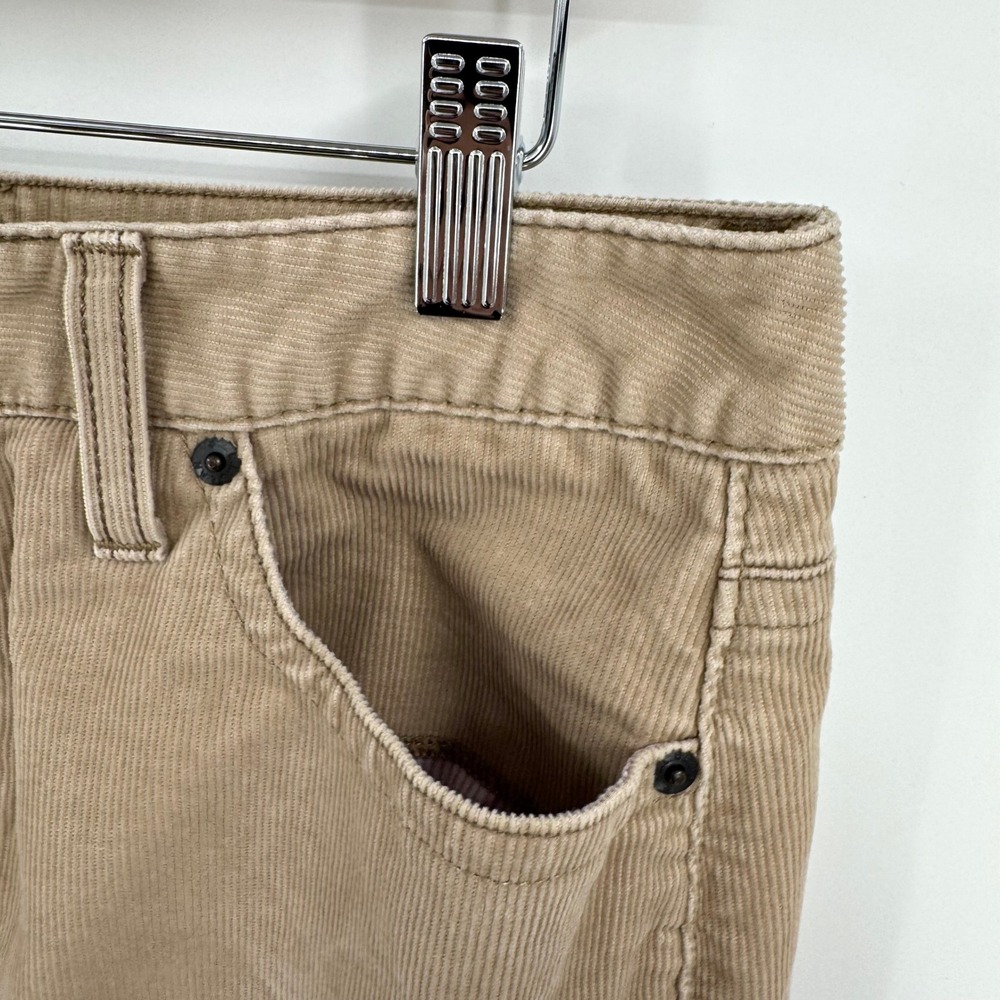 L.L. Bean Tan Corduroy Straight Knee-Length Skirt Women's Sz 6 - Picture 4 of 11
